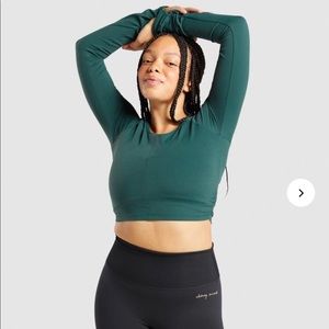 gymshark whitney amazon long sleeve crop